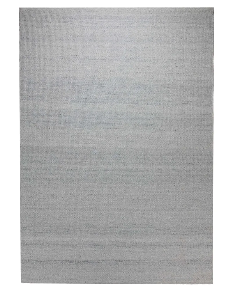 Handwebteppich Wolle Struktur hellgrau 160x230 cm
