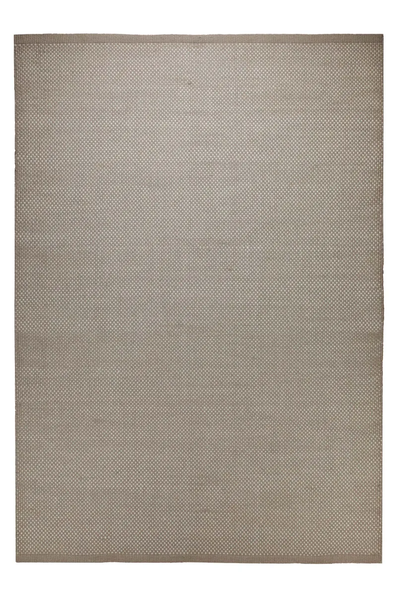 Handwebteppich Wolle Feinstruktur greige 160x230 cm