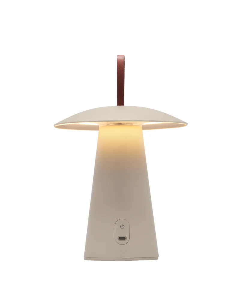 LED Tischleuchte, Beige