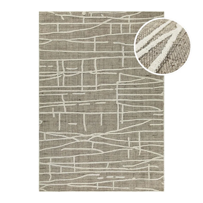 Kurzflor Teppich Taupe meliert "Hamptons TWENTYFIVE" WECONhome