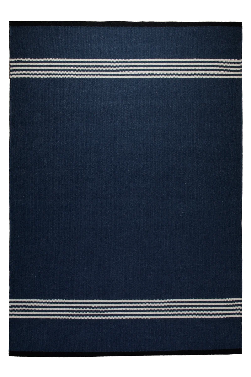 160x230 Teppich Wohnzimmer Marine Spirit – Klassischer Hamptons-Teppich in tiefem Navy