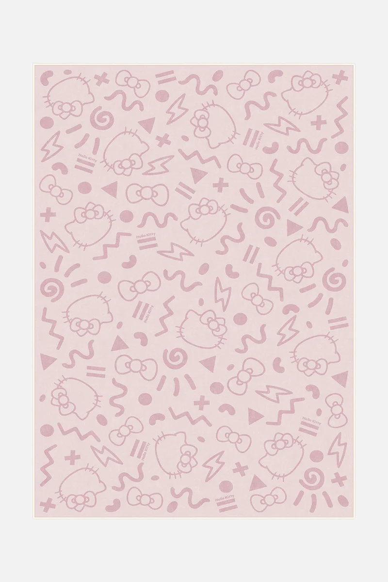 Hello Kitty Comic Rosa Teppich