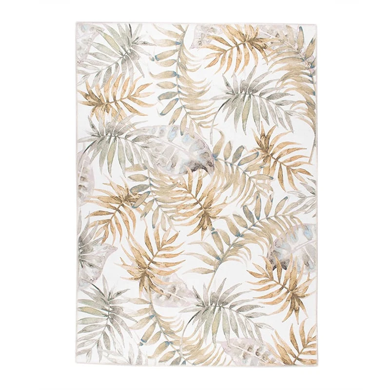Boho Teppich - Palmier Blätter Naturel