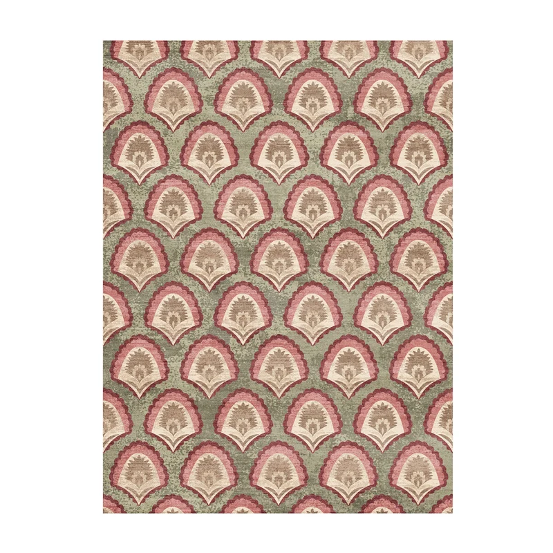Vintage-Teppich - Sage Pattern Green