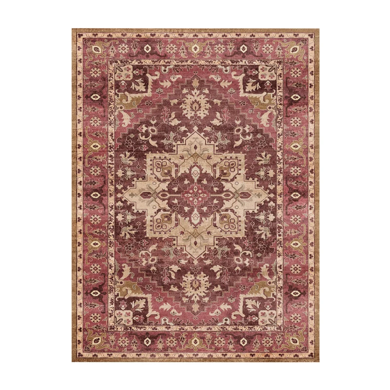 Vintage-Teppich - Sage Medallion Red