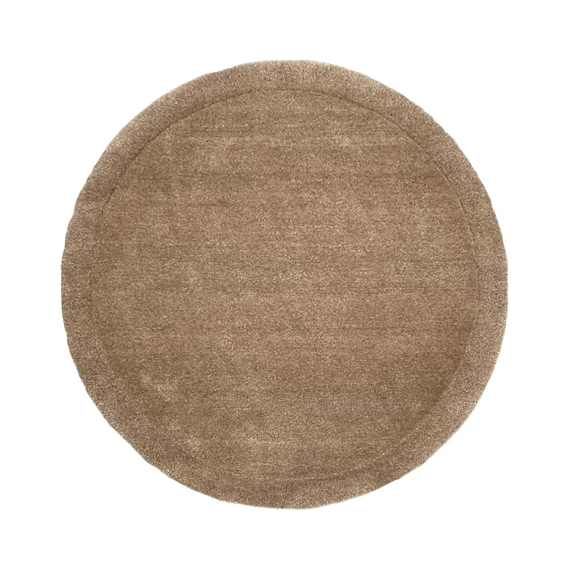 Runder Teppich - Isara Border Brown
