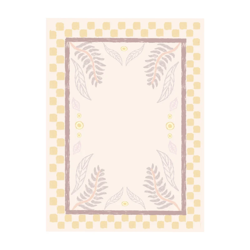 Outdoor-Teppich - Oasis Leaves Gelb/Lila