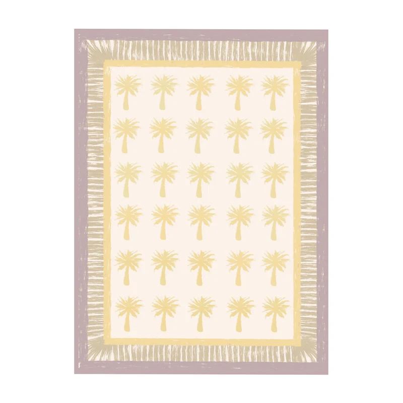 Outdoor-Teppich - Oasis Palm Gelb/Lila