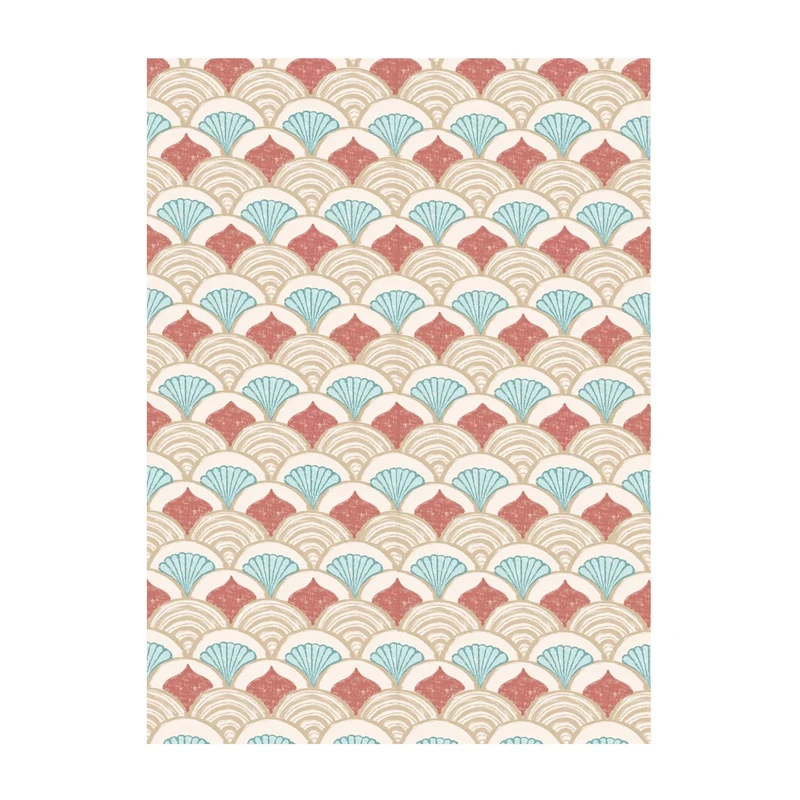 Outdoor-Teppich - Oasis Shell Blau/Rot