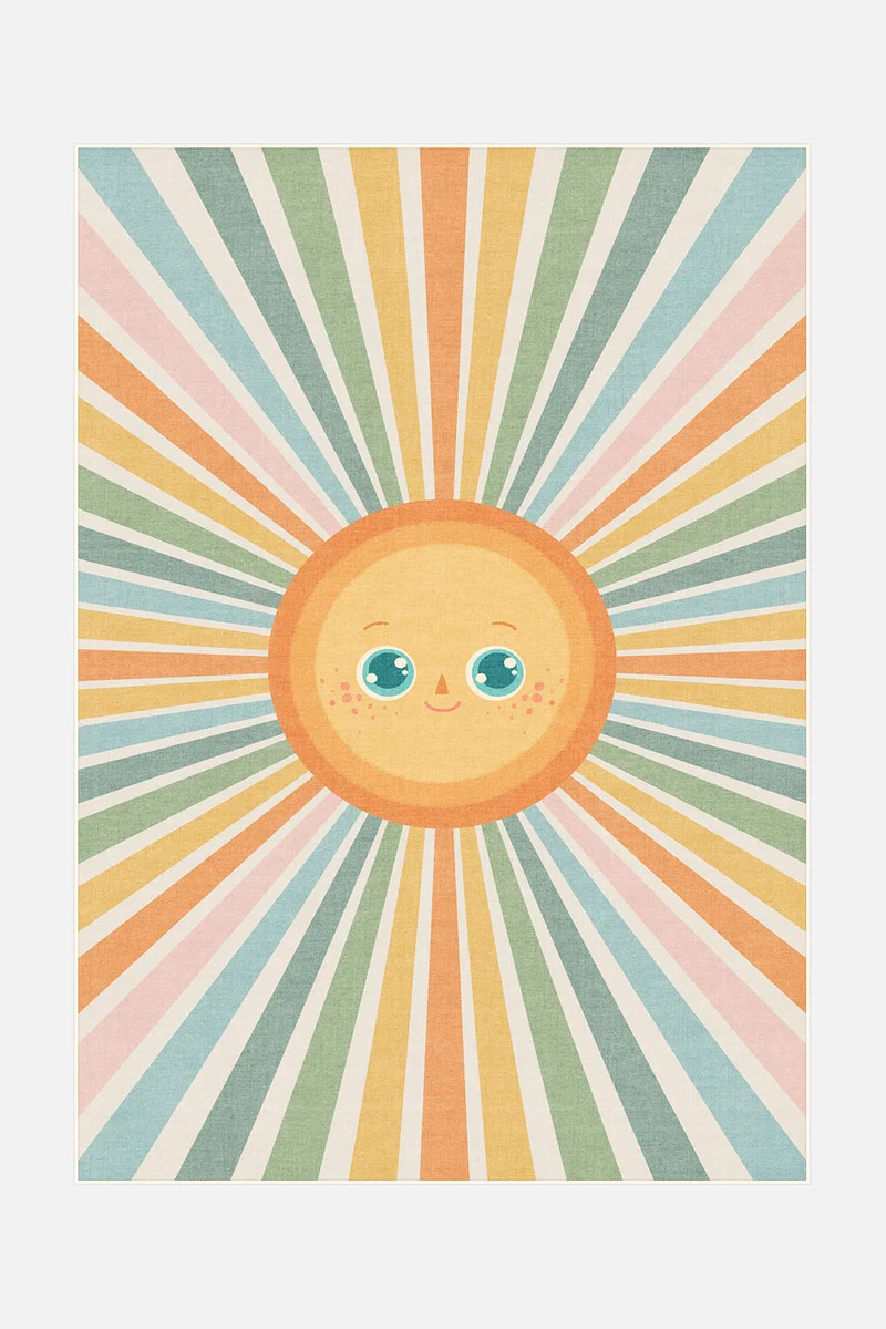 Sonne Bunt Teppich