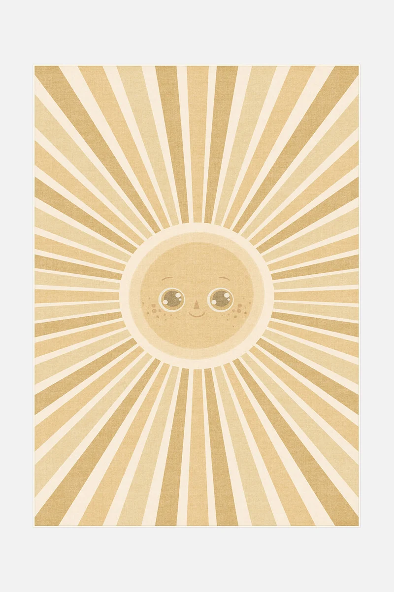 Sonne Gelb Teppich