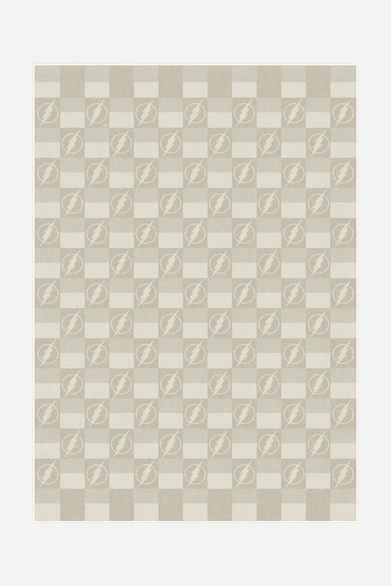 The Flash™ Karo Beige Teppich