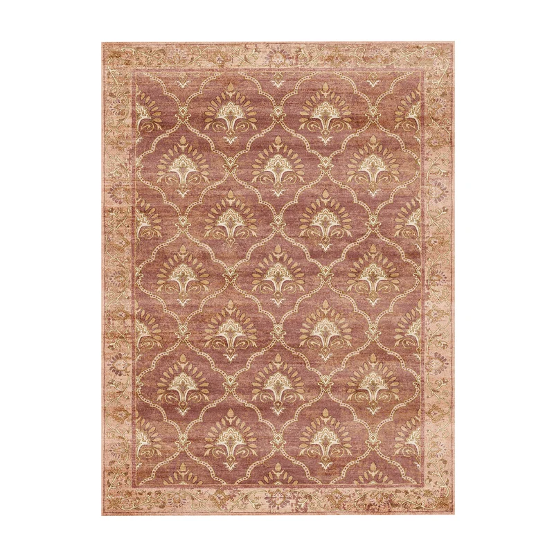 Teppich Vintage - Sage Grid Terracotta