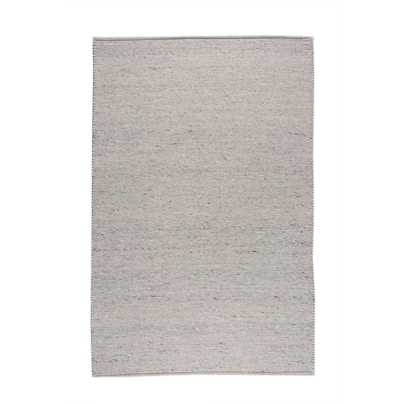 Wollteppich - Wise Grau Weiß 609