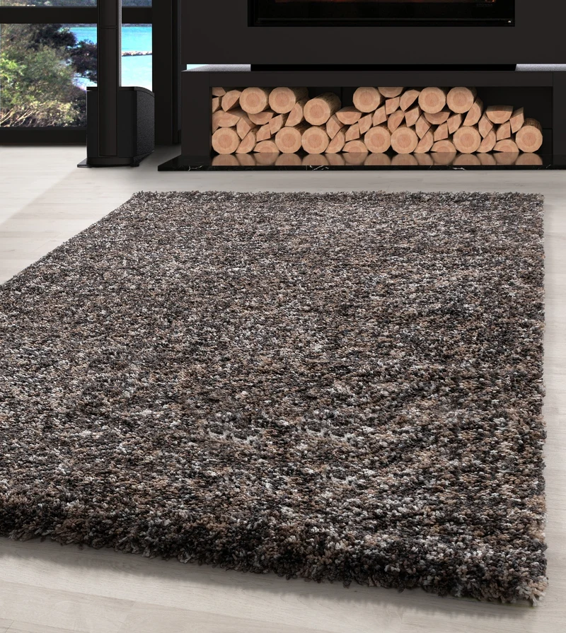 Carpettex Hochflor Teppich Shaggy Meliert Flauschig