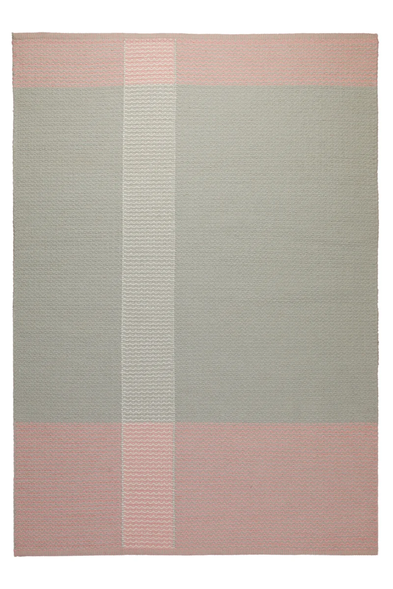 160x230 Teppich Wohnzimmer Rosé trifft Salbei – Skandi-Flachgewebe mit Charakter