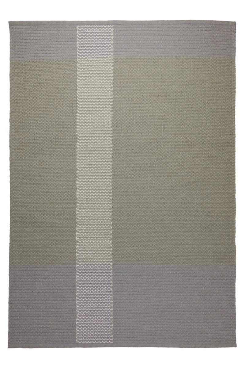 160x230 Teppich Wohnzimmer Greige trifft Hellblau – Skandi-Flachgewebe mit Charakter