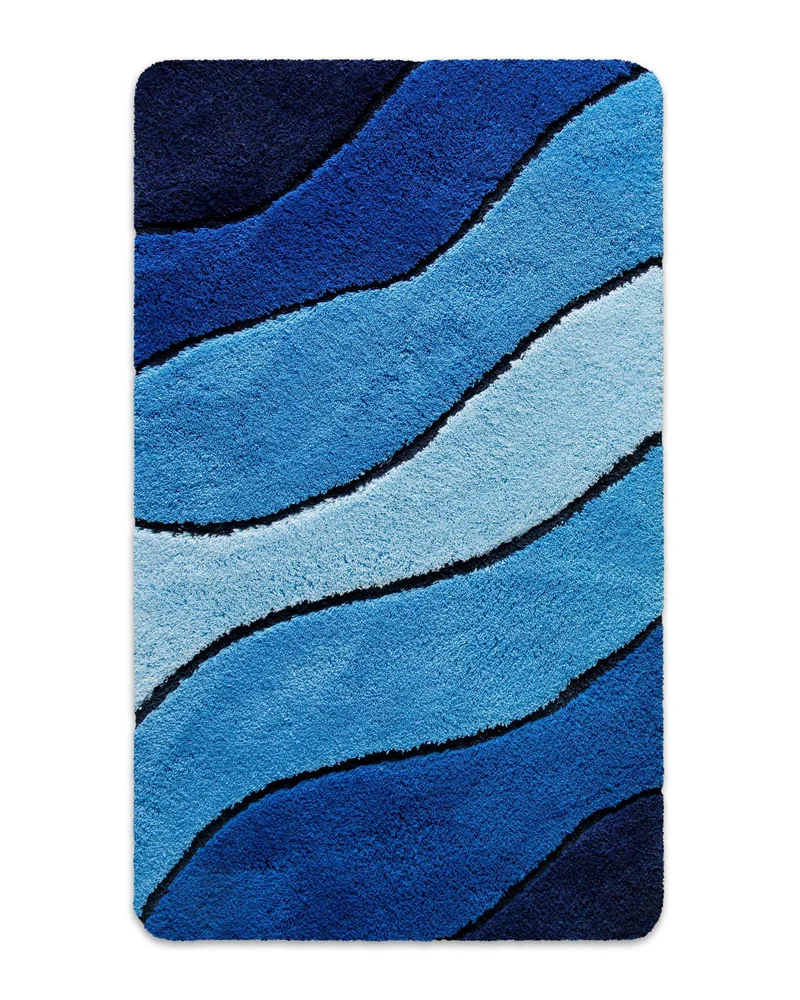 Badteppich Blau Multi "Monte Cavo" Homie Living