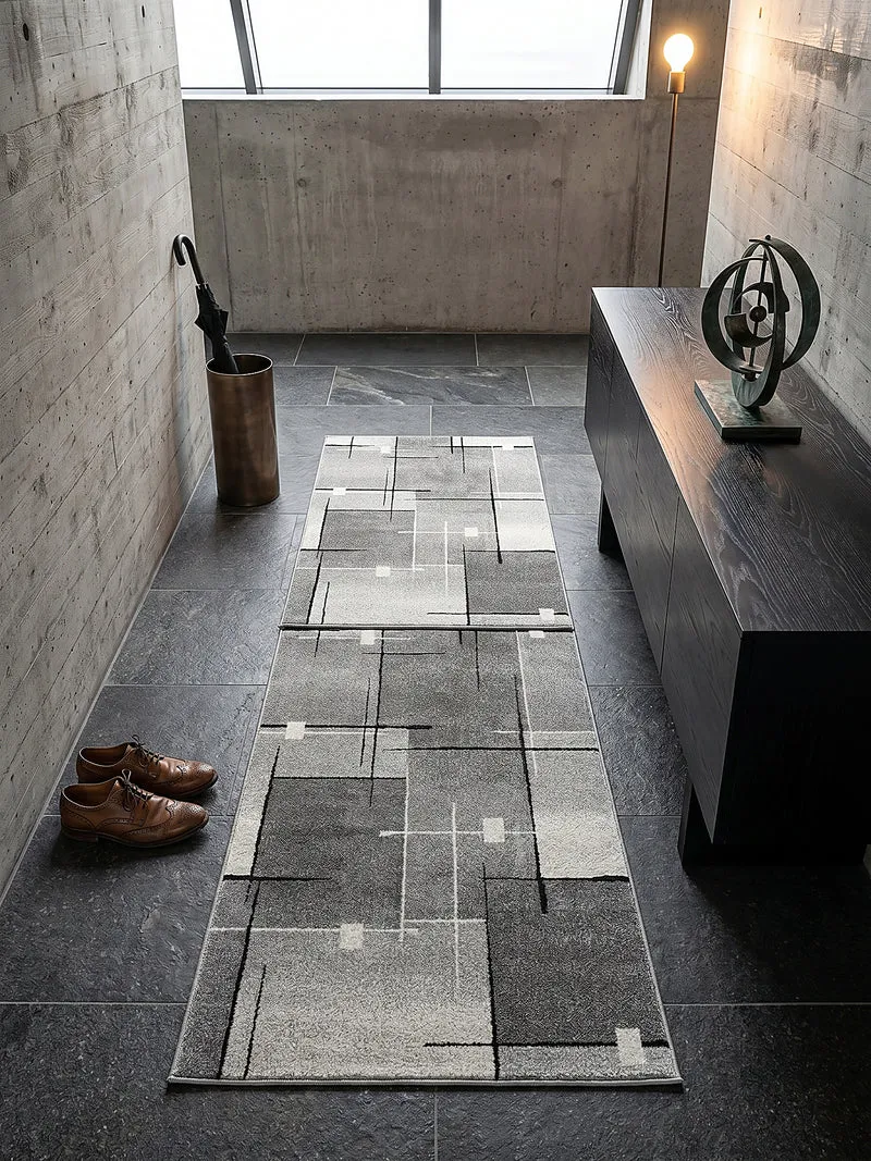Niederflor-Teppich Geometrie - Polypropylen, 5 mm Gesamthöhe