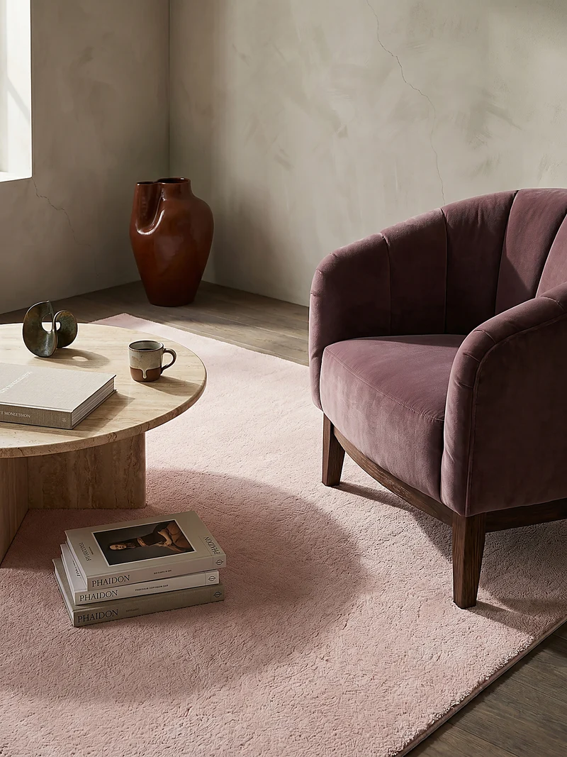 Hochflor-Teppich Uni - Polyester, 17 mm Gesamthöhe
