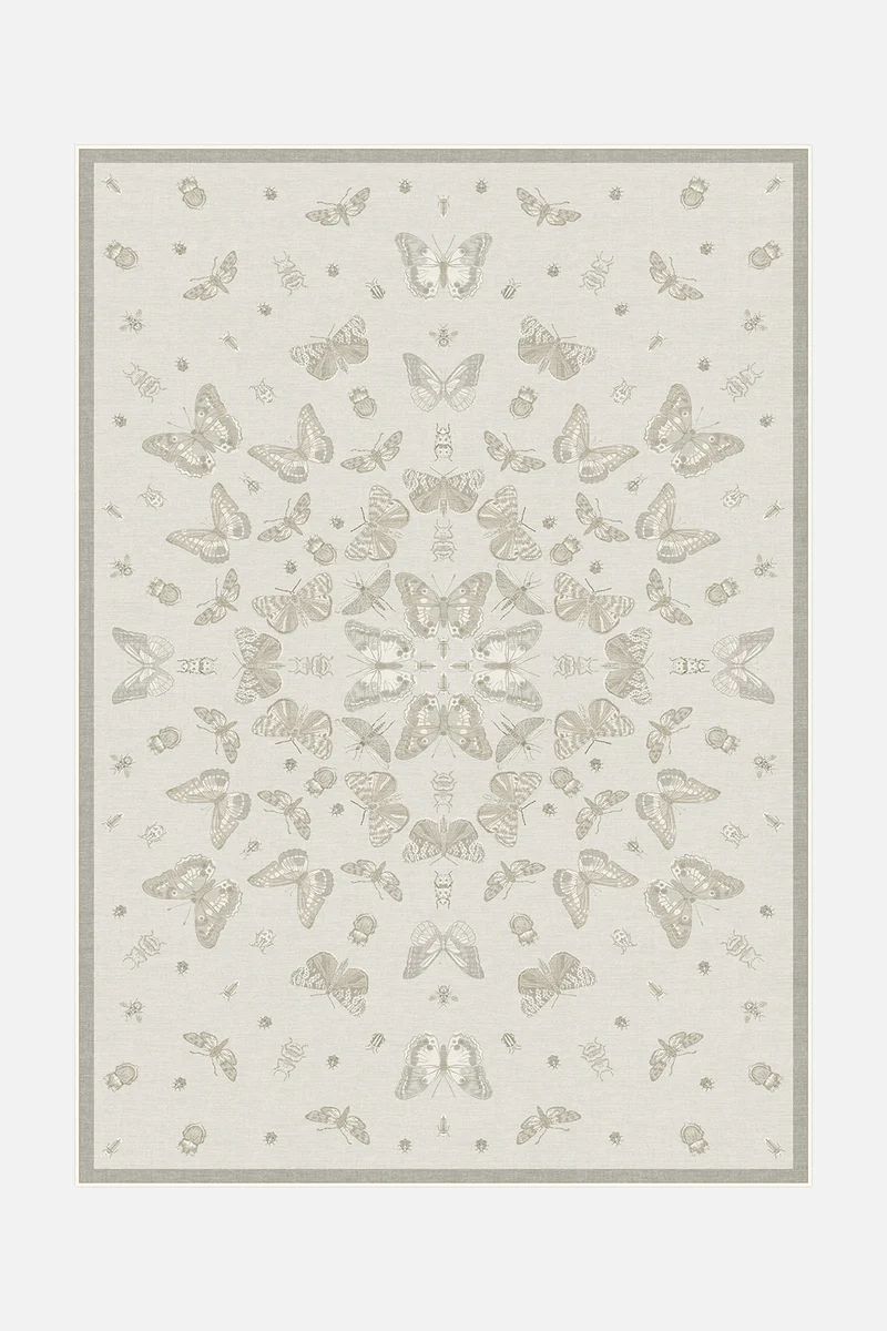Schmetterling Beige Teppich