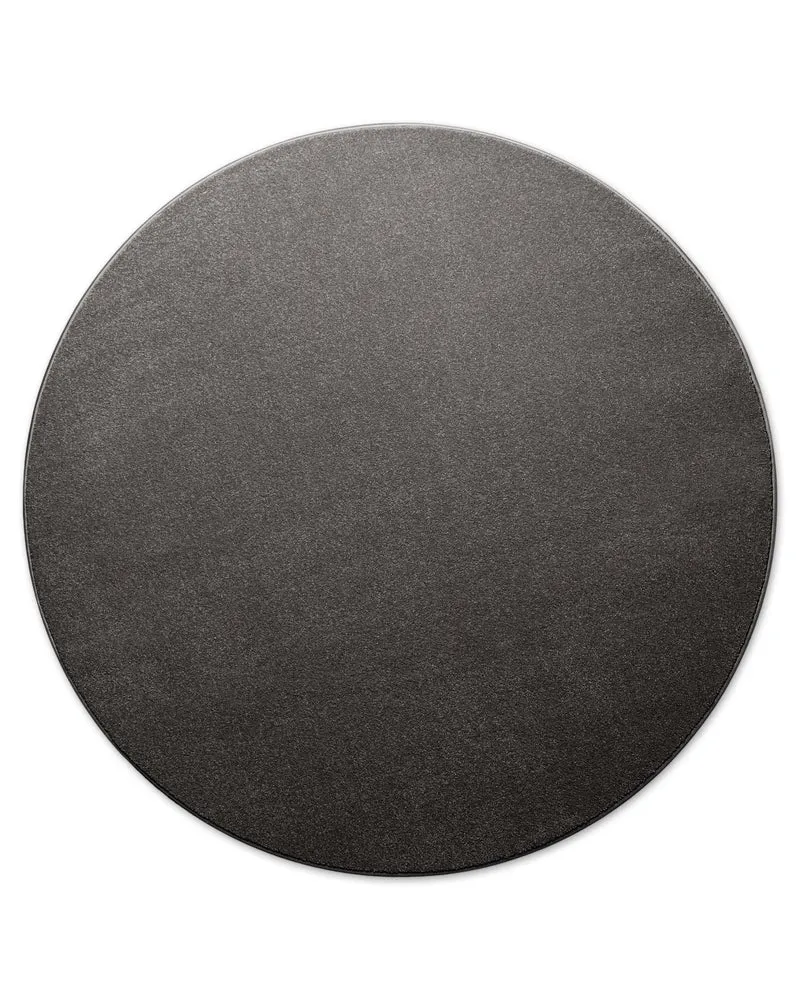 Kurzflorteppich Rund Anthrazit grau "Freja" WECONhome Basics