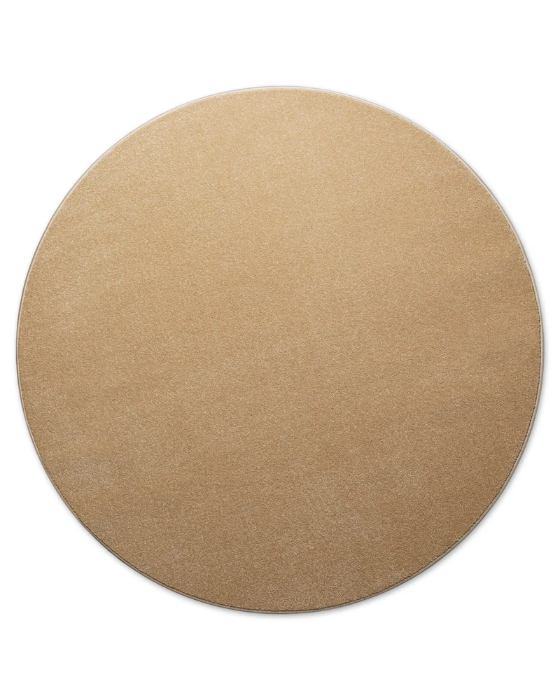 Kurzflorteppich Rund Sand Beige "Freja" WECONhome Basics