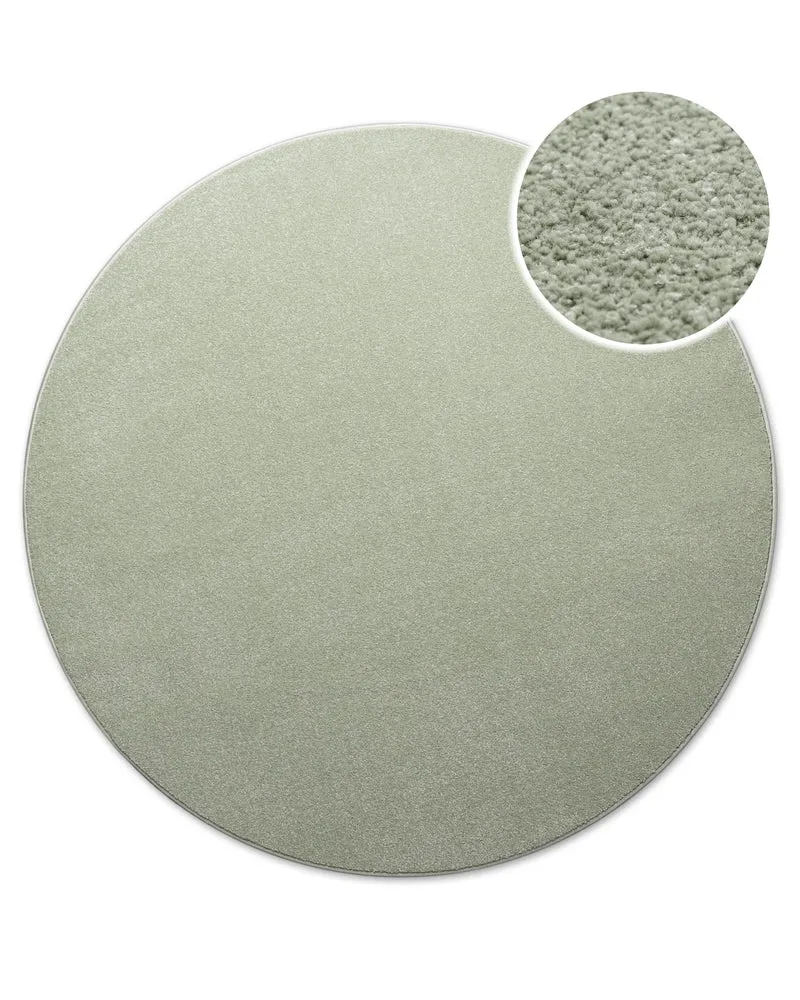 Kurzflorteppich Rund Licht Grün "Freja" WECONhome Basics