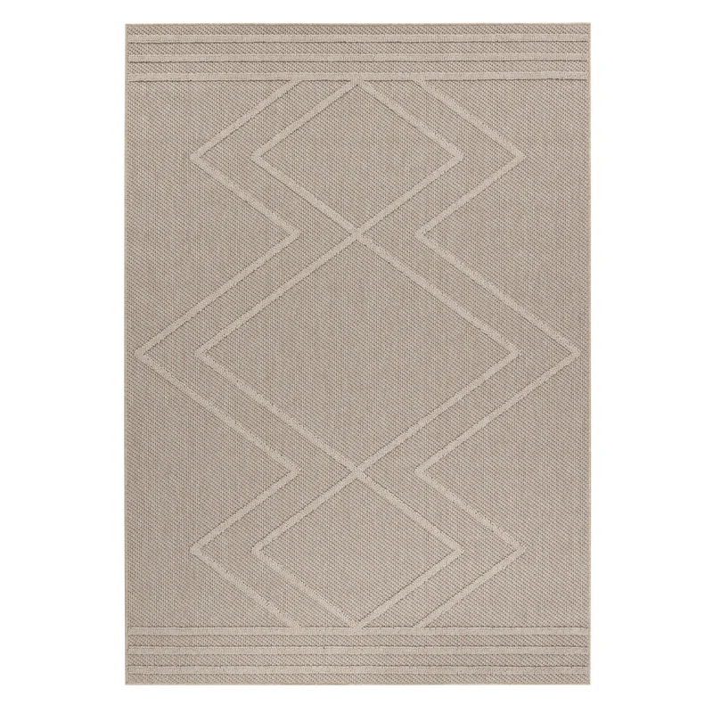 Carpettex Bouclé Teppich 3D Hoch-Tief Indoor Outdoor Wetterfest