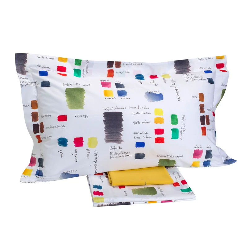 Completo Lenzuola colors Moderno in Percalle Luisiana