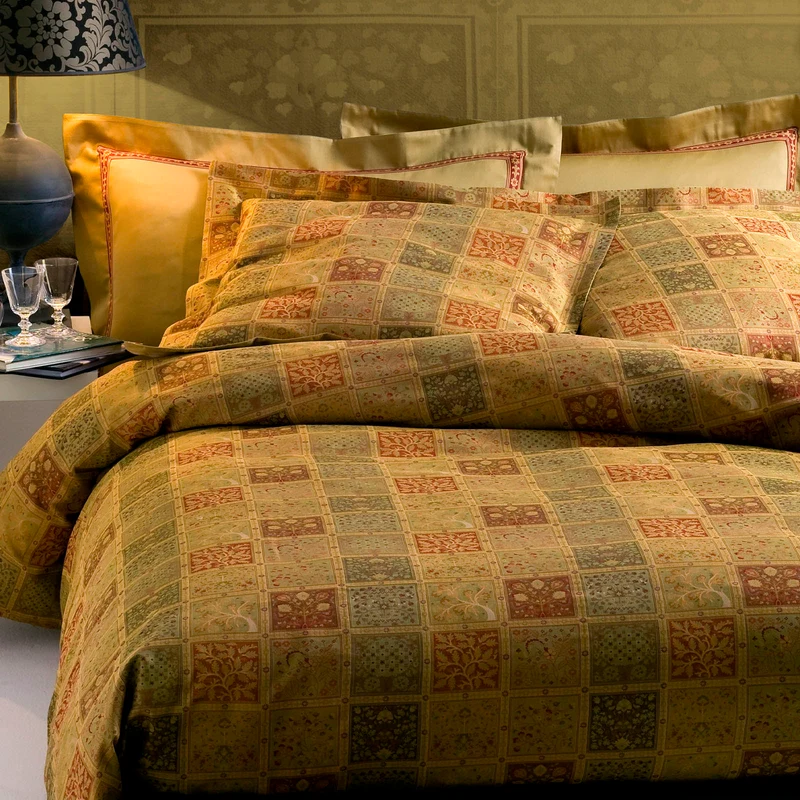 Copripiumino con federe otranto Moderno in Raso Jacquard