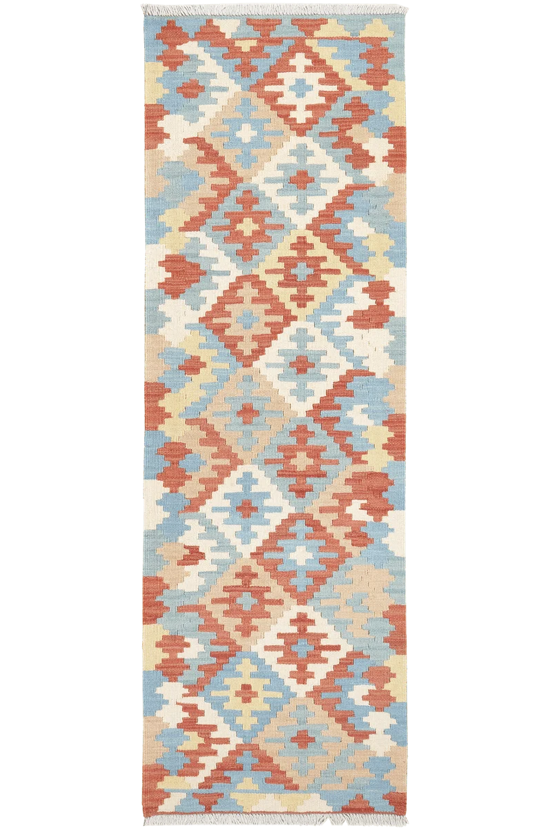 Kelim Gashgai · Handgewebt – Bunt, 186x58 cm