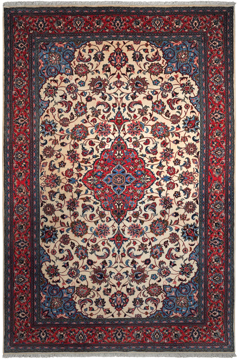 Sarough · Handgeknüpft – Beige, 307x203 cm