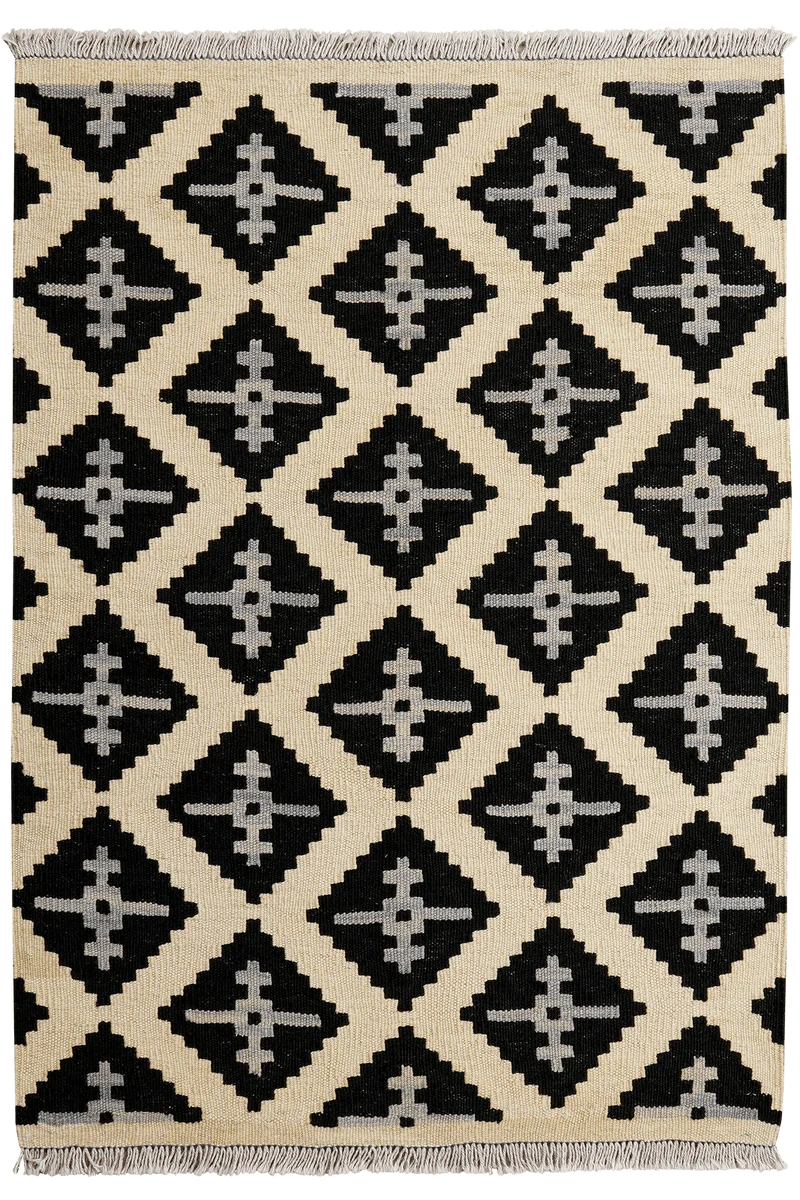 Kelim Gashgai · Handgewebt – Beige, 117x83 cm
