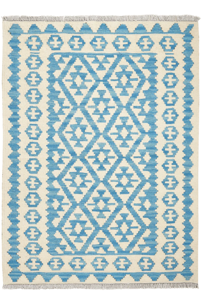 Kelim Gashgai · Handgewebt – Beige, 145x109 cm