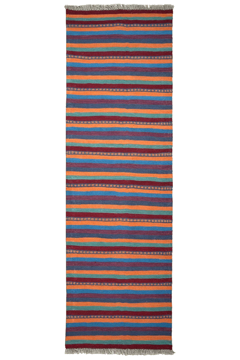 Kelim Gashgai · Handgewebt – Bunt, 198x60 cm