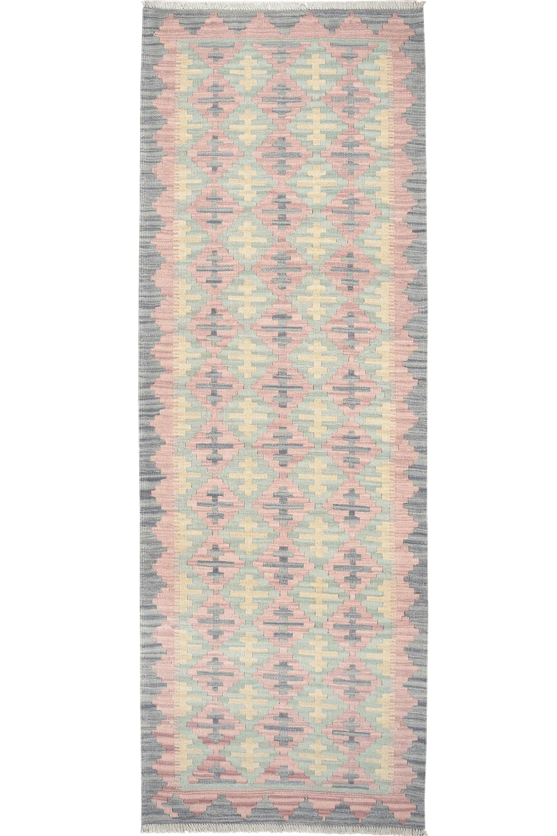 Kelim Gashgai · Handgewebt – Bunt, 241x81 cm