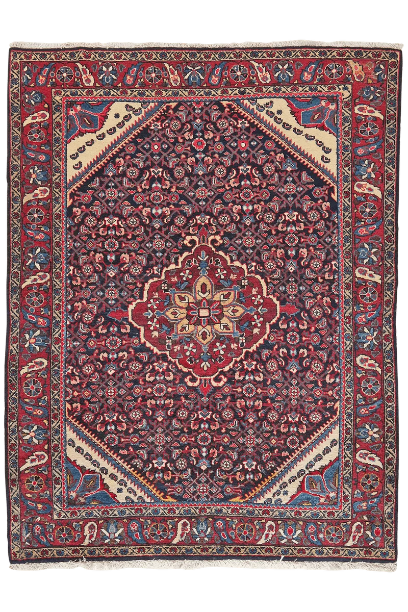 Indjelass · Handgeknüpft – Blau, 191x142 cm