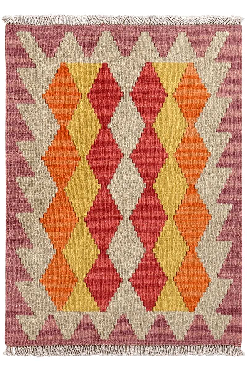 Kelim Gashgai · Handgewebt – Bunt, 86x63 cm