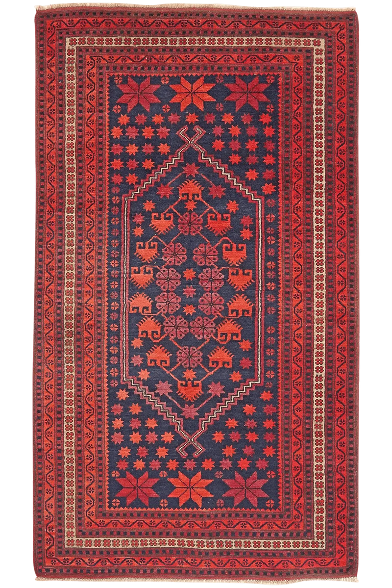 Yagdjibedir · Handgeknüpft – Blau, 187x106 cm
