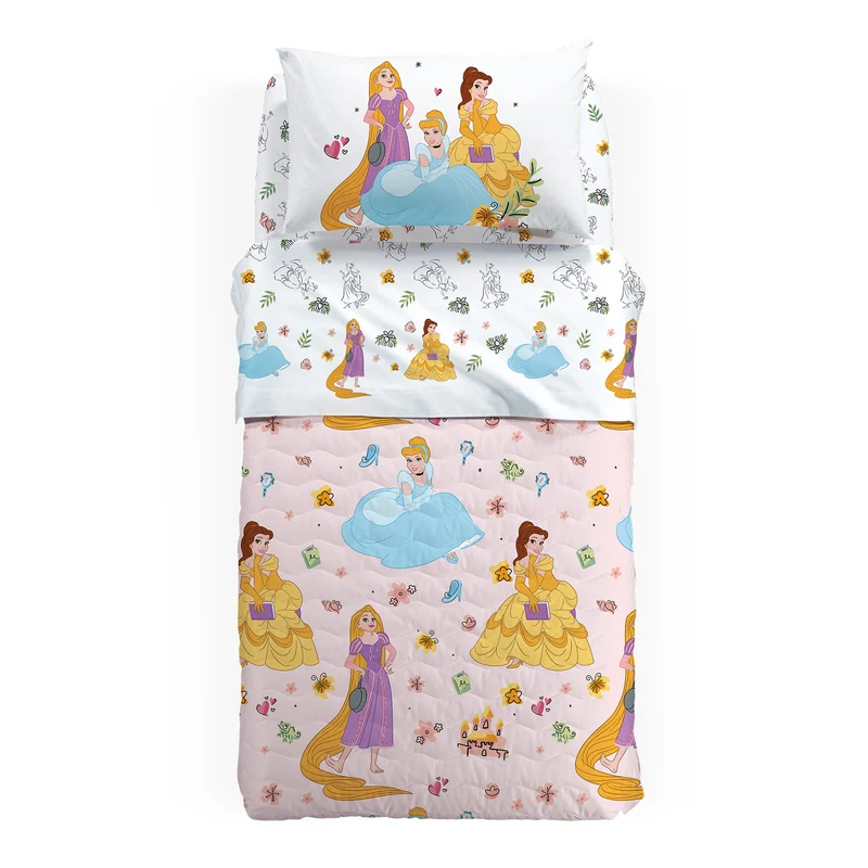 Copriletto Primaverile princess in Cotone 90 gr/mq