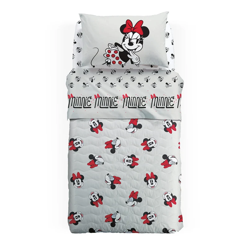 Copriletto Primaverile minnie retro in Cotone 90 gr/mq