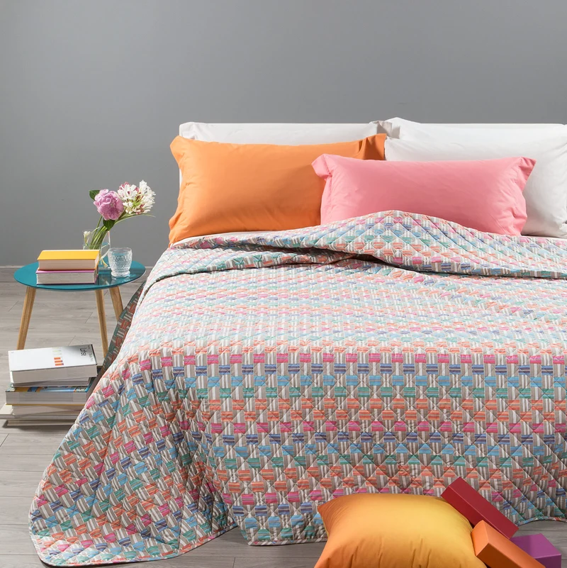 Copriletto Primaverile shine Art in Cotone 80 gr/mq