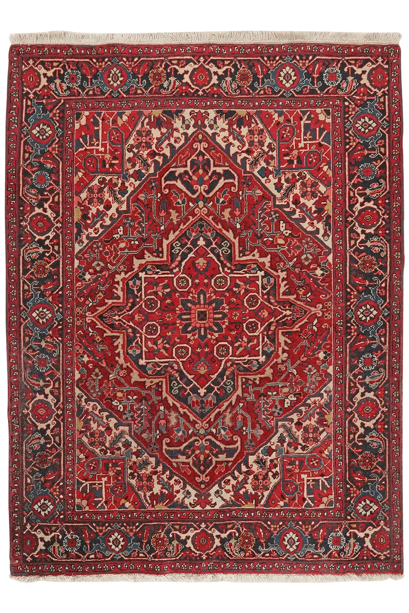 Heriz · Handgeknüpft – Rot, 194x150 cm