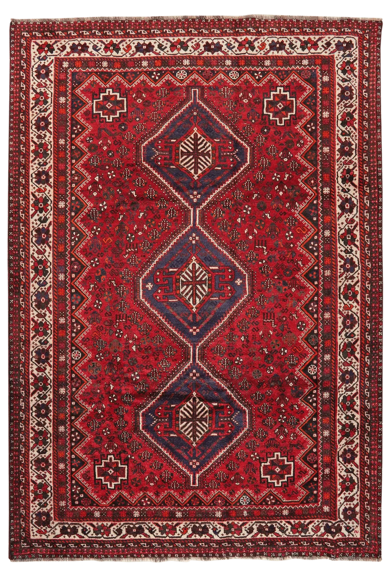 Gashgai · Handgeknüpft – Rot, 302x213 cm