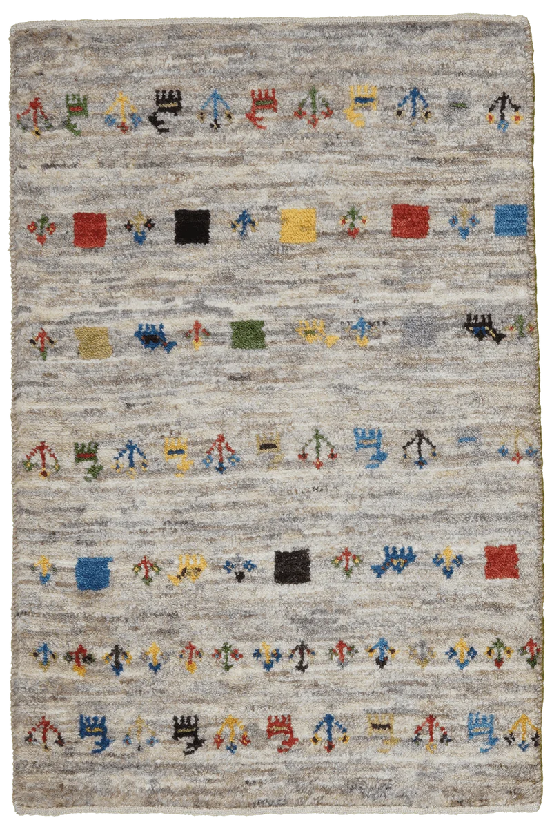 Gabbeh Sonnat · Handgeknüpft – Beige, 90x60 cm