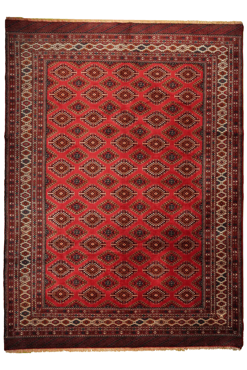 Turkman · Handgeknüpft – Rot, 292x213 cm