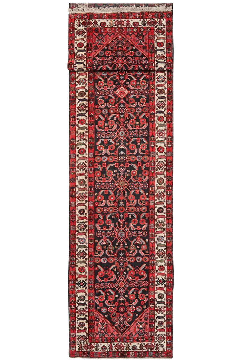 Farahan · Handgeknüpft – Blau, 509x108 cm