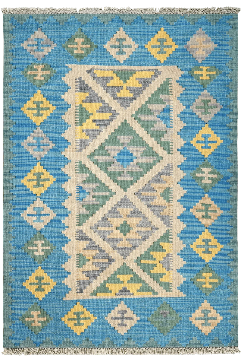 Kelim Gashgai · Handgewebt – Beige, 177x123 cm