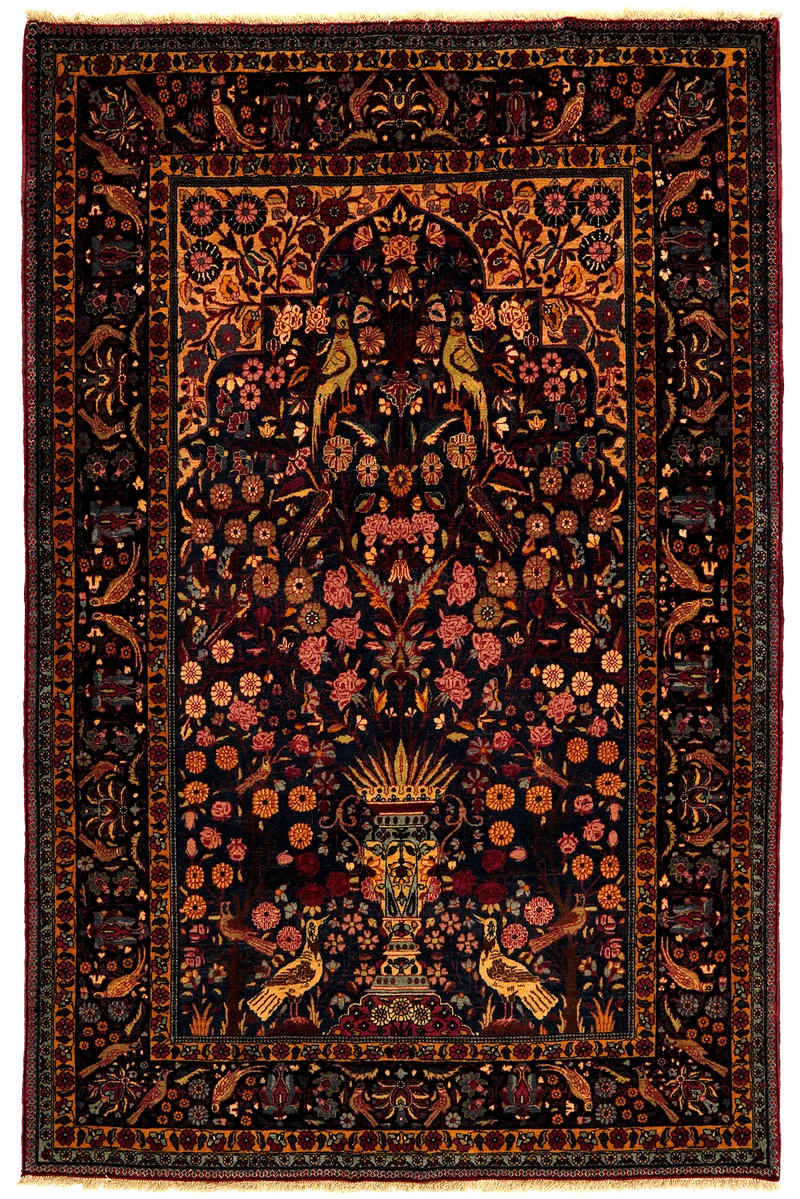 Teheran · Handgeknüpft – Blau, 218x143 cm